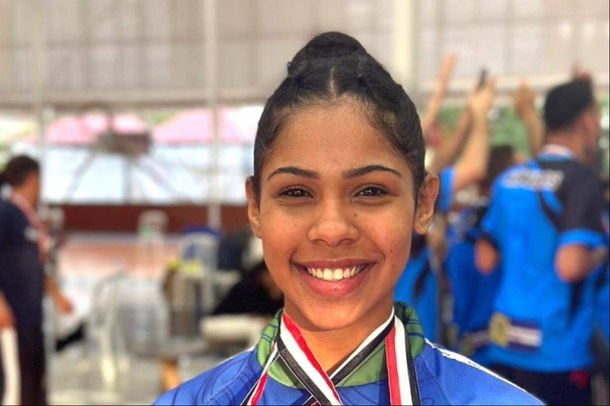 Bárbara Borges, atleta Bolsa Esportiva do Karatê
