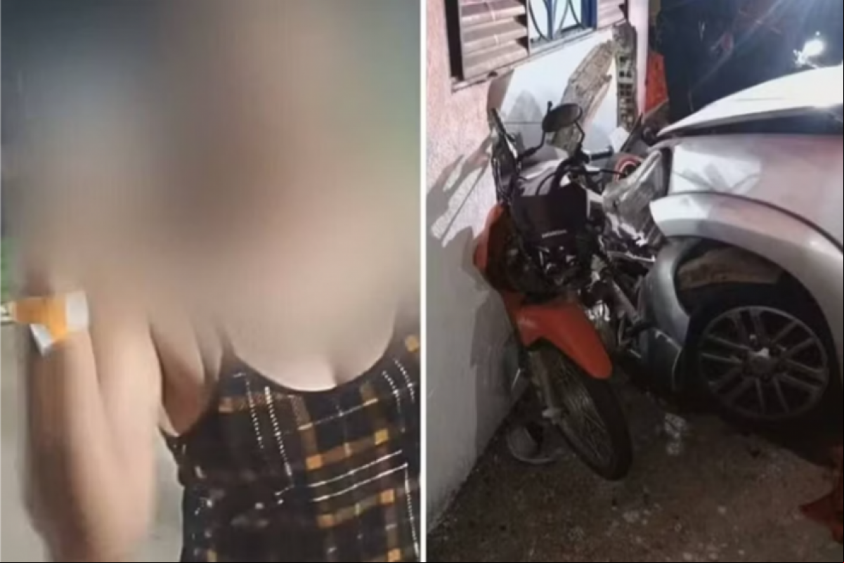 A mulher apresentava sinais evidentes de embriaguez e tentava fugir do local quando foi contida.