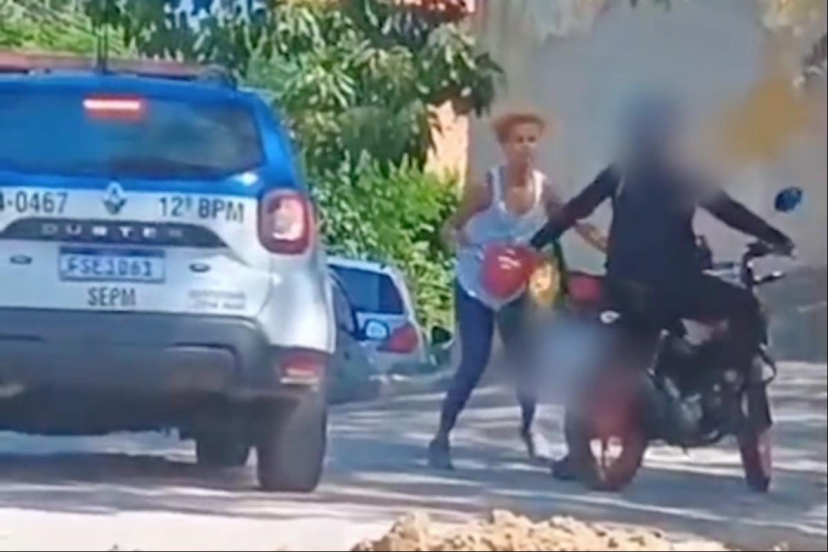 A confusão foi registrada em vídeo.