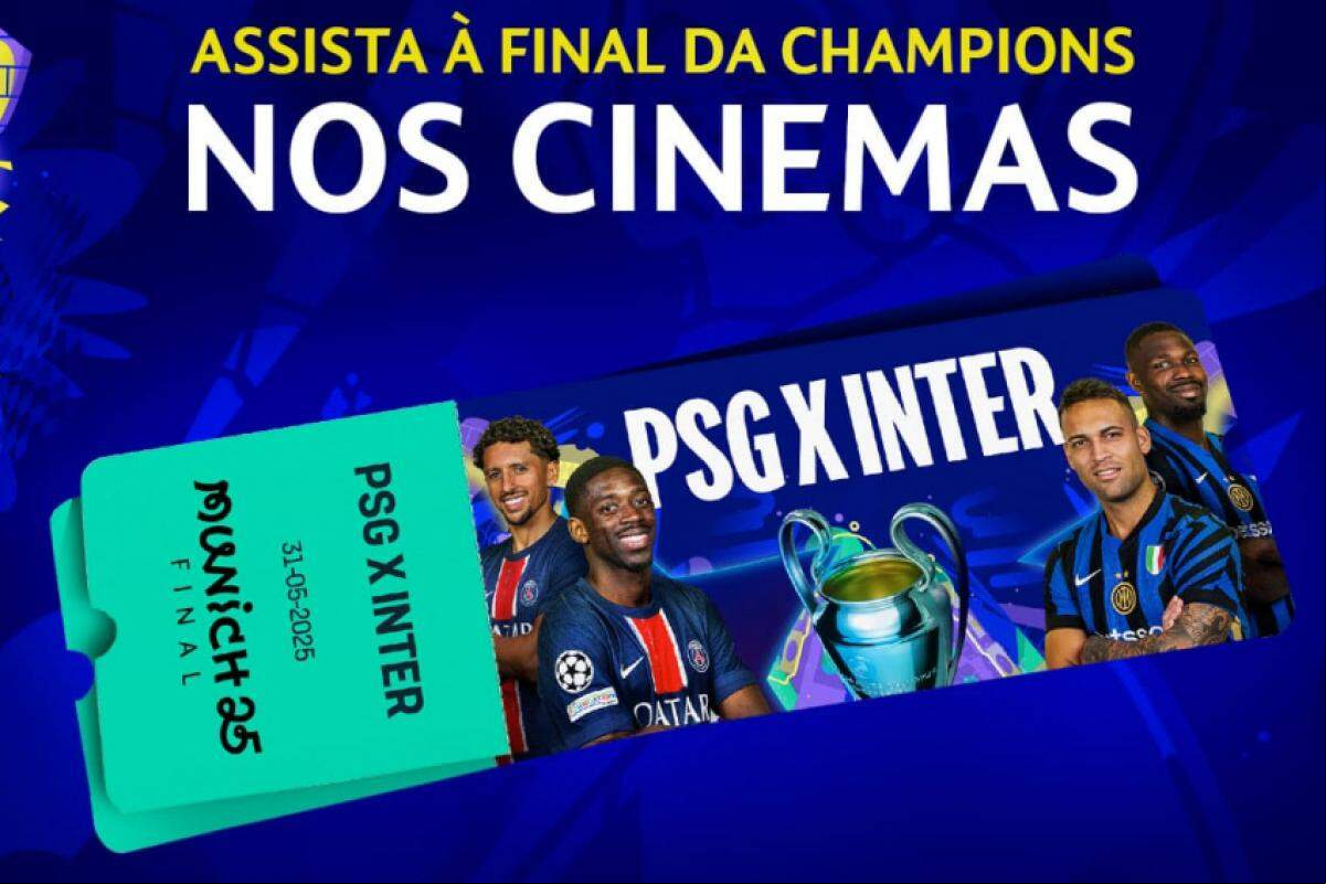 Final da Champions League será transmitida ao vivo no Cine Araújo Piracicaba.