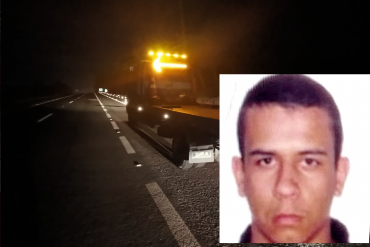 Guilherme Henrique da Silva bateu em um caminhão no km 92.
