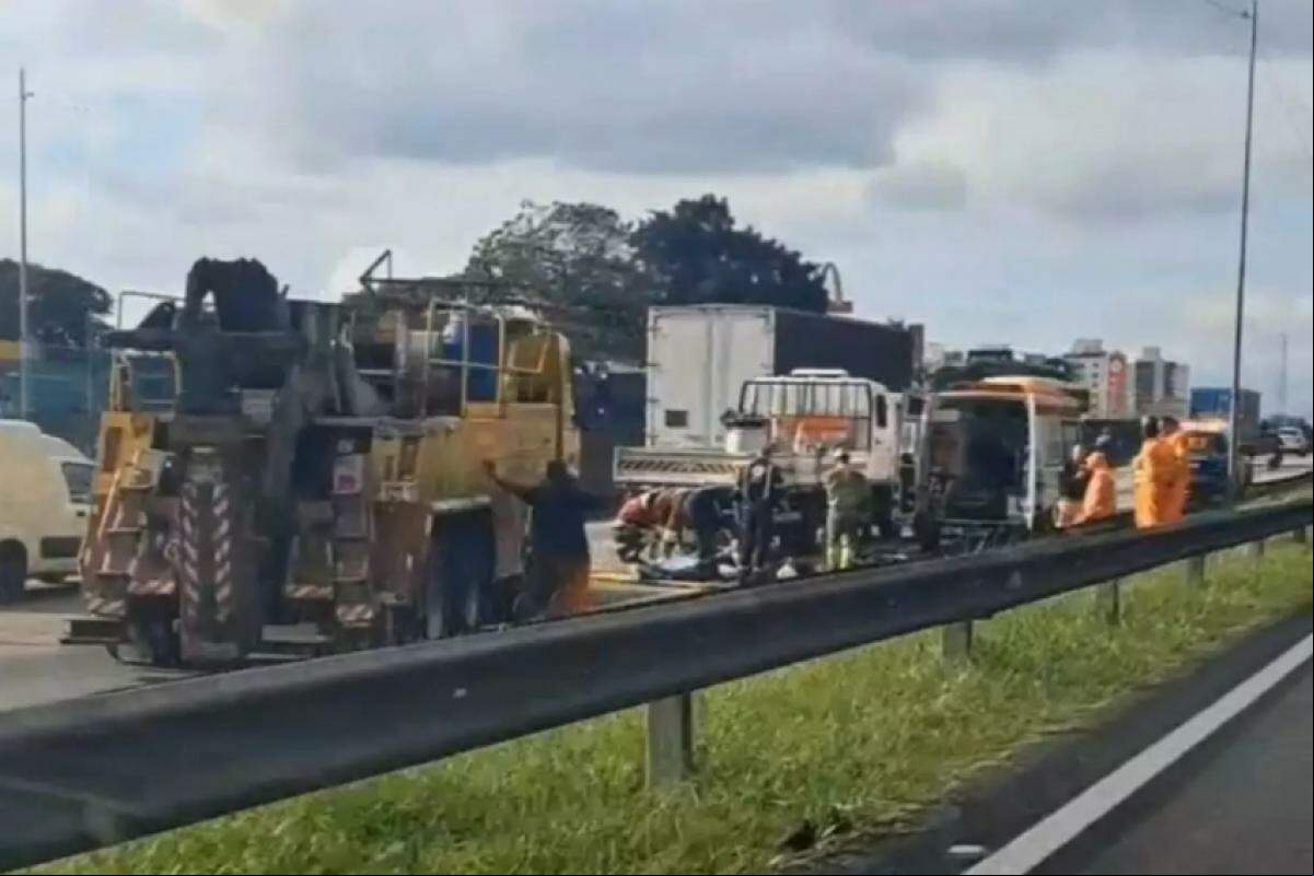 Motociclista morre em acidente na Via Dutra, no Vale