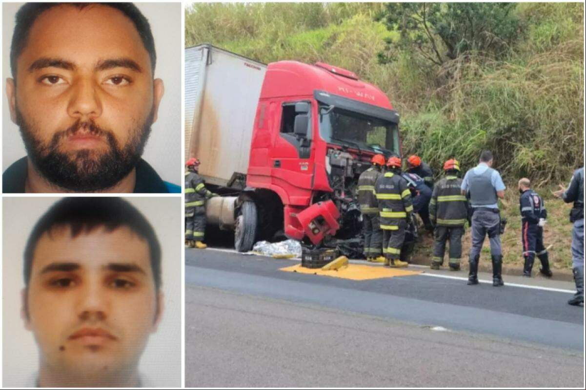 Superior: Huriel Silva Bueno; inferior: Jean Carlo Silva Monteiro. Local do acidente: Rodovia Ronan Rocha