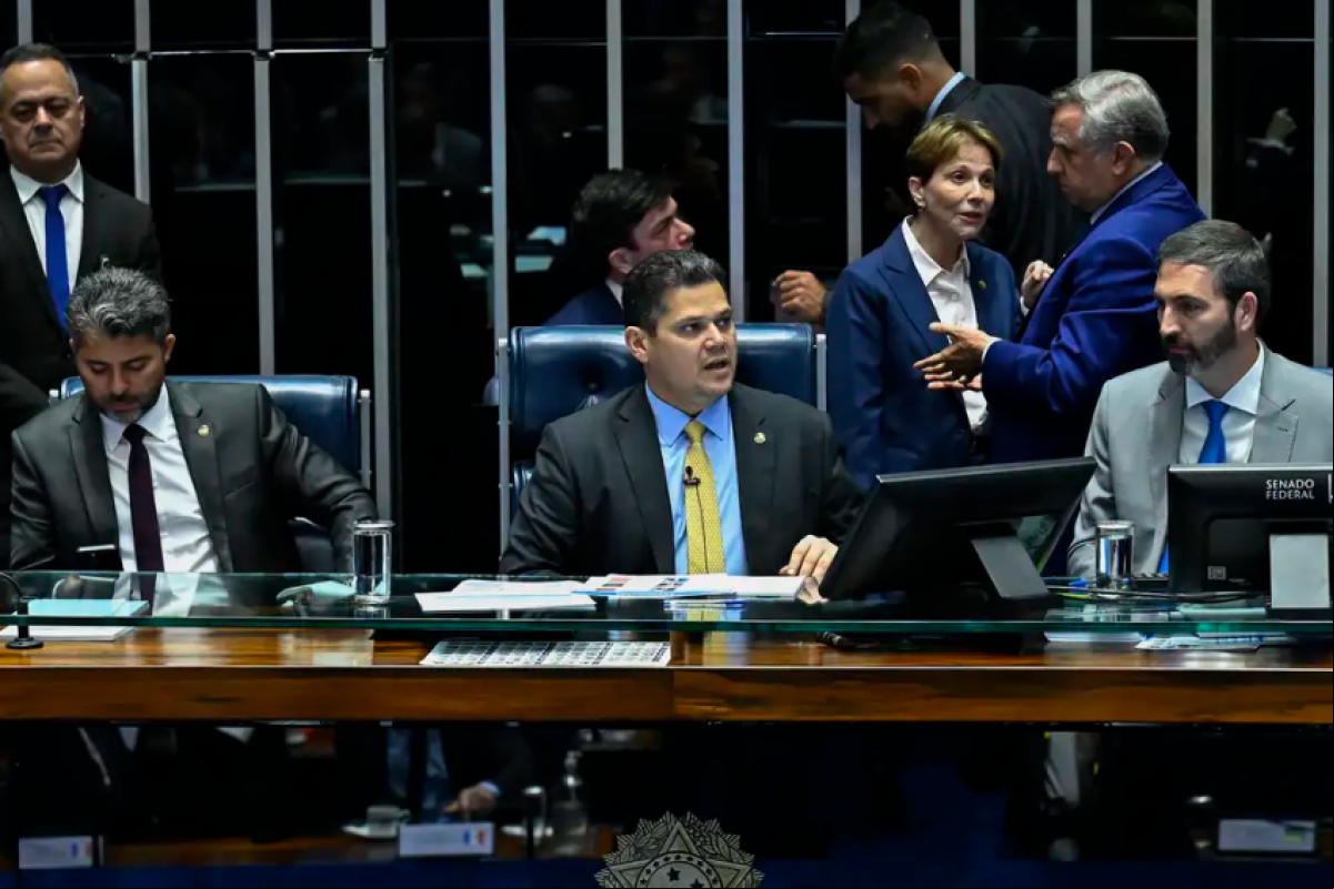 Plenário do Senado Federal durante sessão deliberativa ordinária
