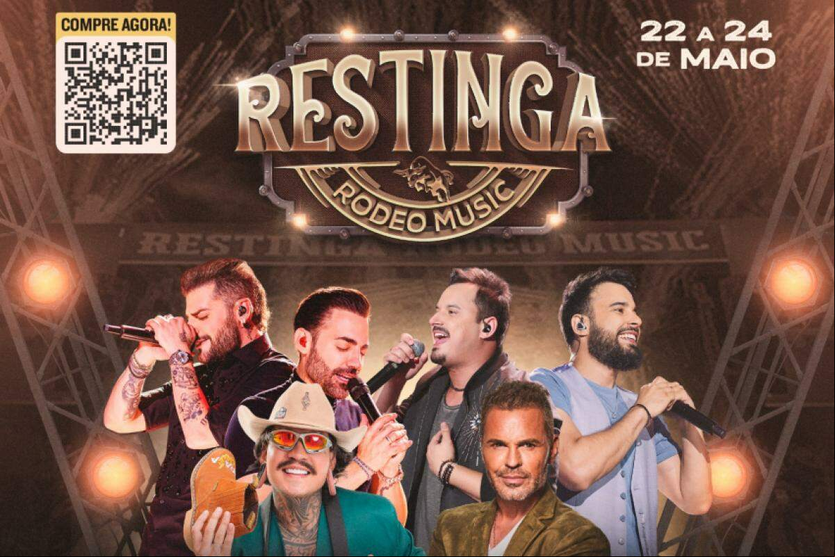 Restinga Rodeo Music de 22 a 24 de maio