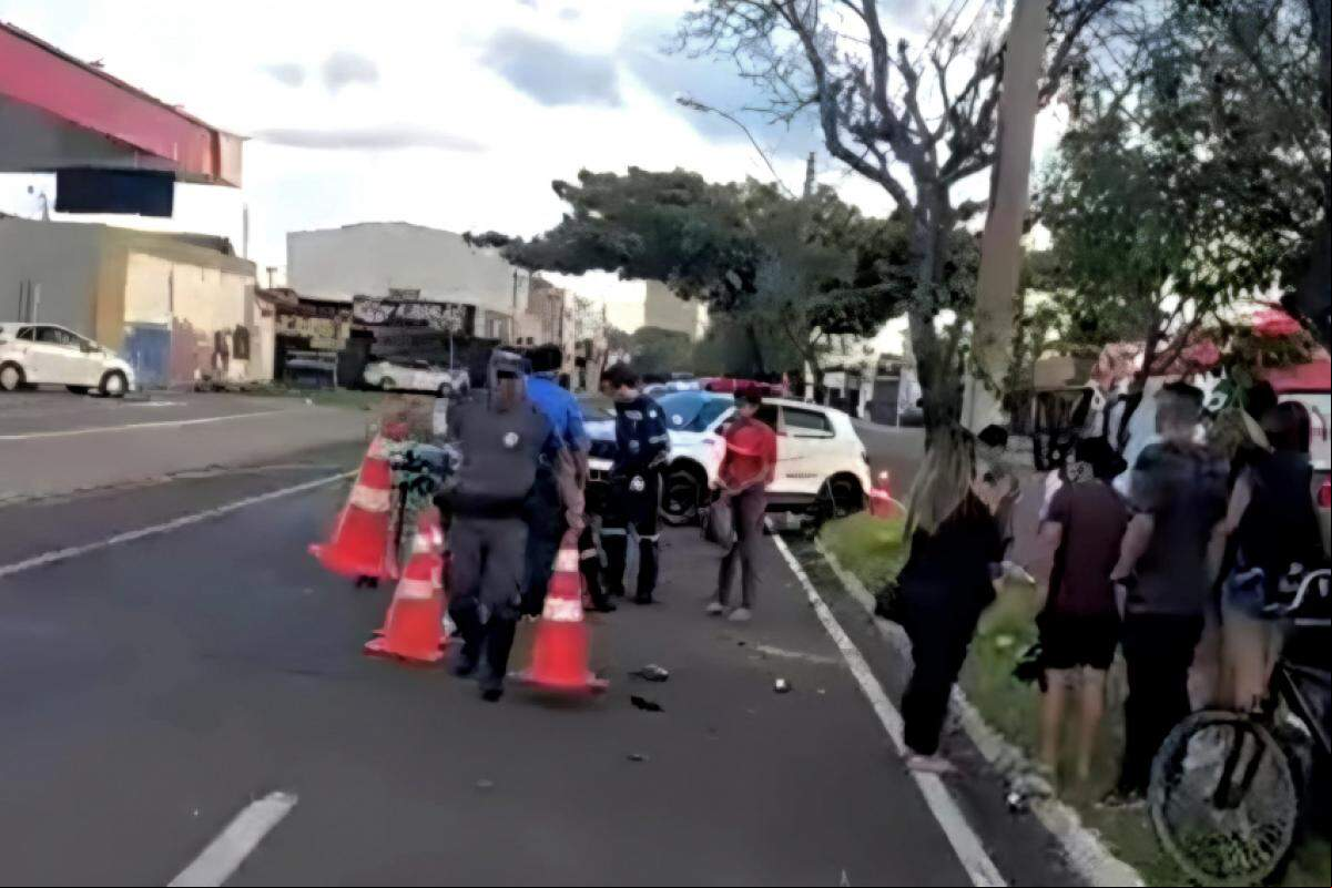 Acidente foi registrado na avenida Chico Júlio, em Franca