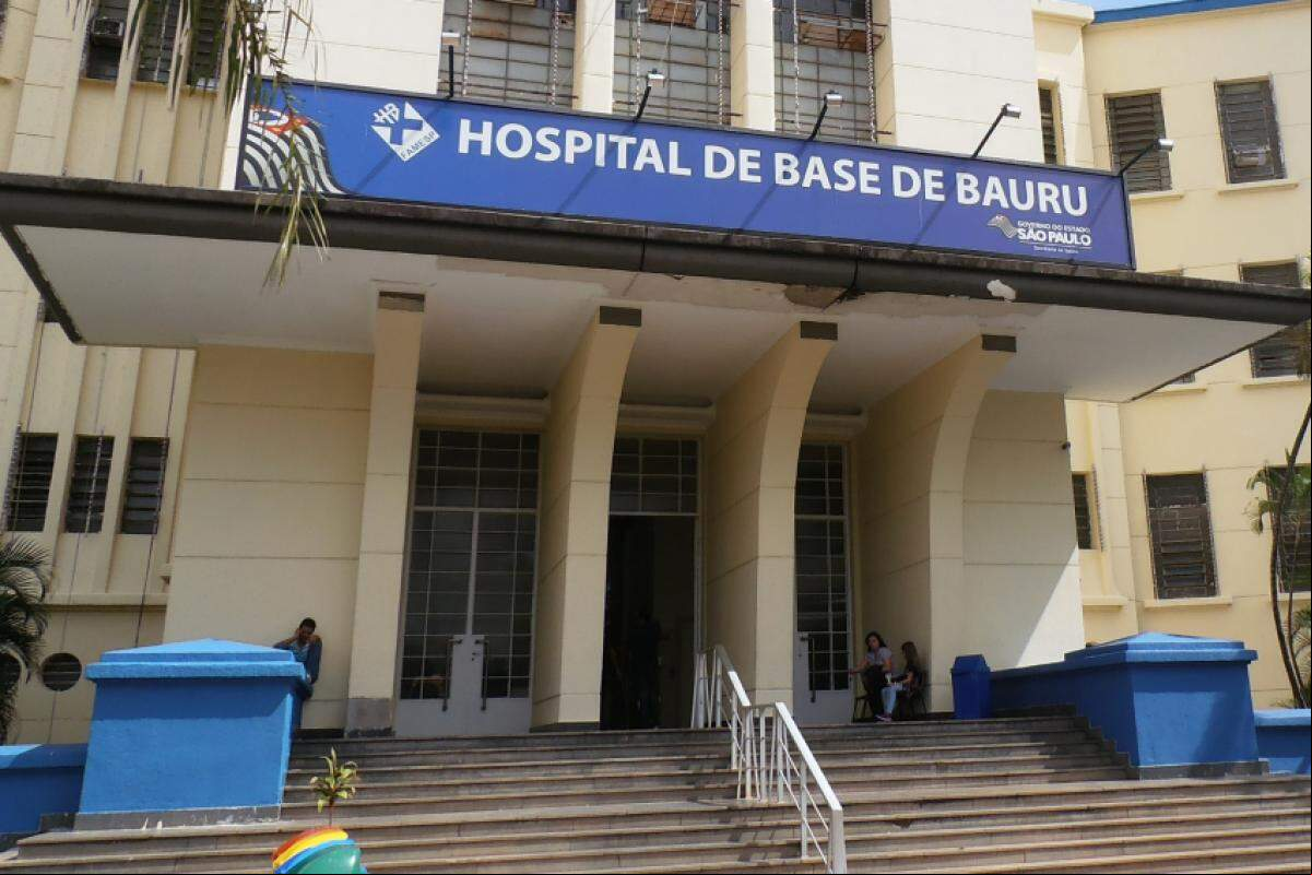 Fachada do Hospital de Base de Bauru