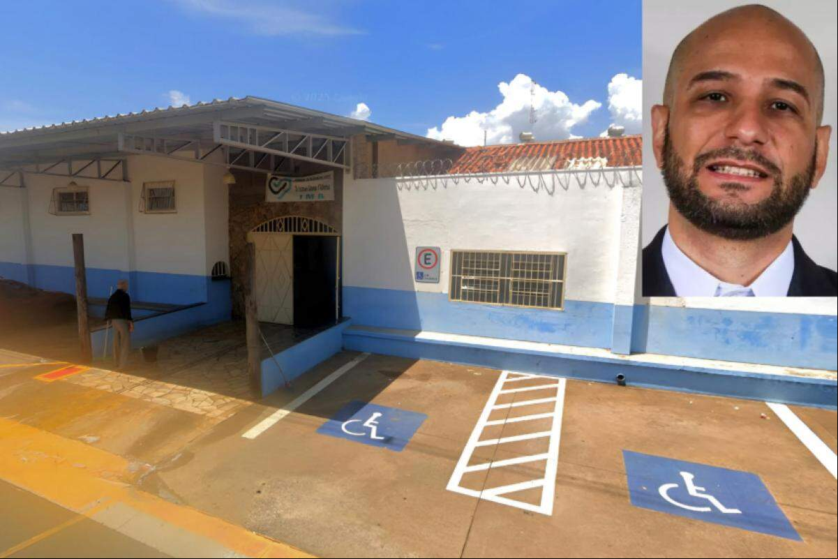 Instituto de Medicina do Além, em Franca; em destaque, Wellington Berbel