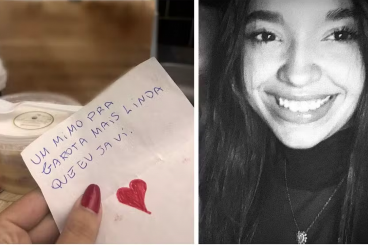A jovem ou mal após comer um bolo entregue em sua casa junto com um bilhete sem autoria informada.